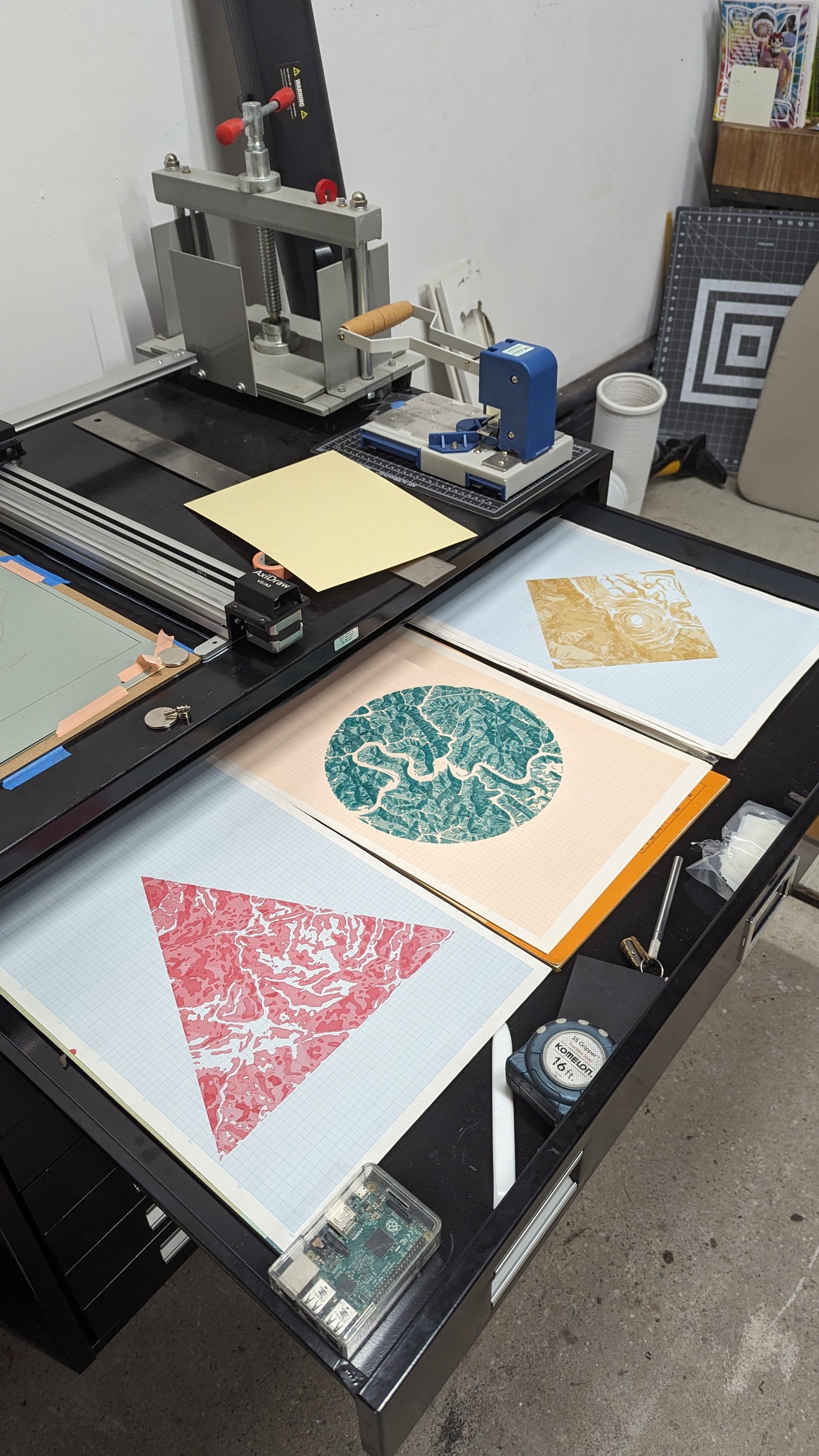 Imperfect A3 Plotter Drawings
