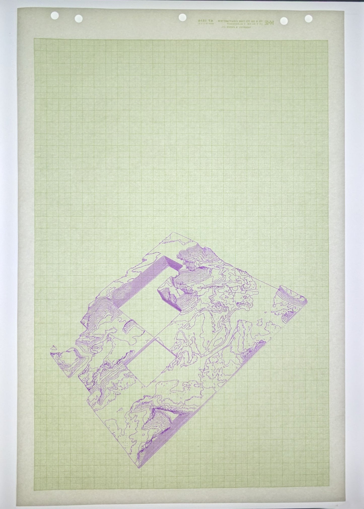 Moab Topography Plotter Drawing