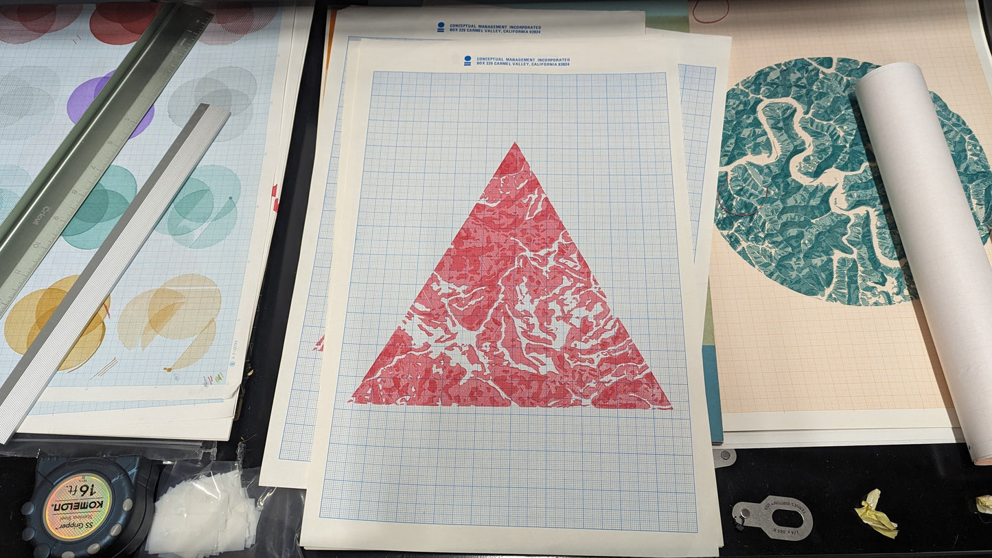 Kachin 01 Plotter Drawing - "Conceptual Management" edition